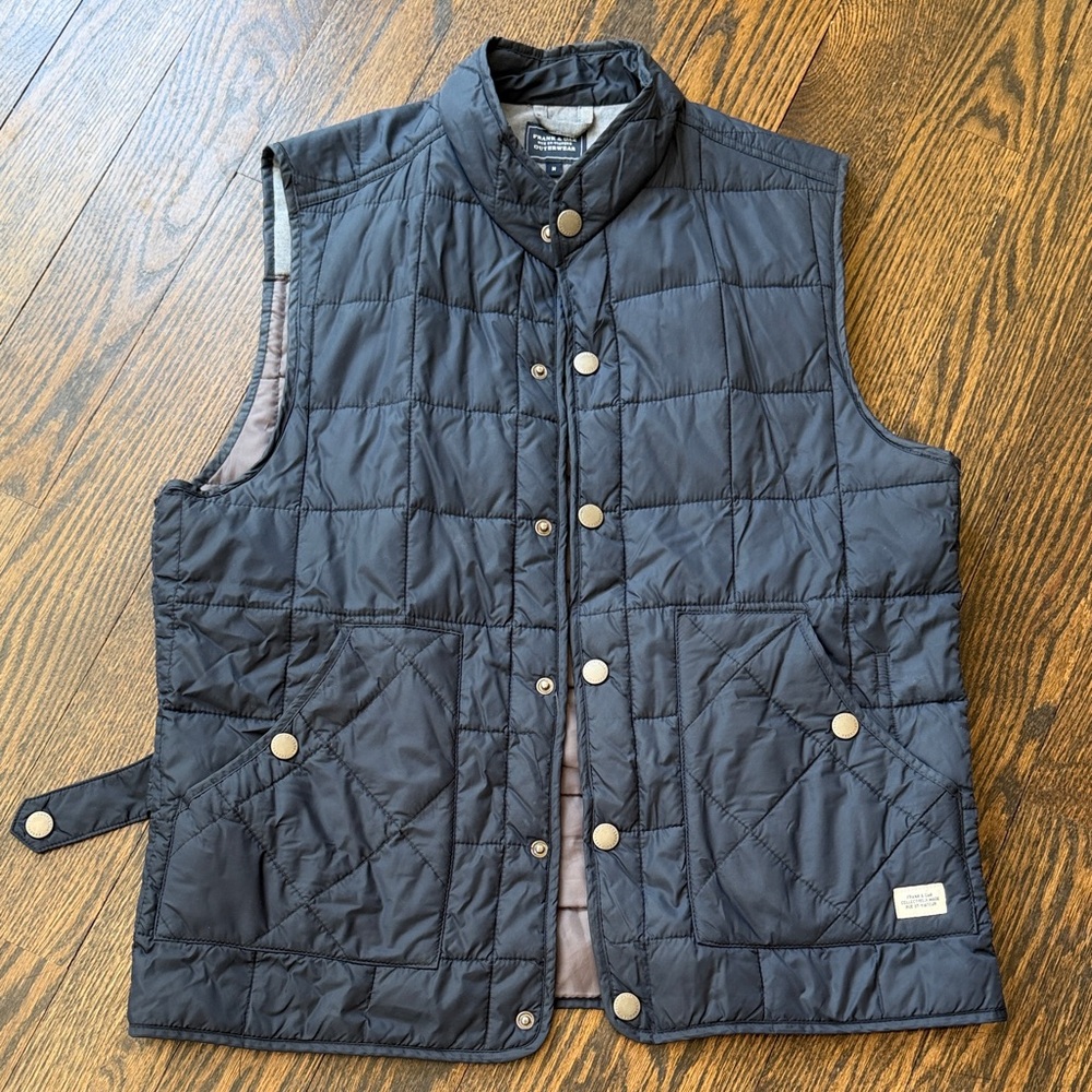 Frank & Oak Quilted Lightweight Navy Men's Vest